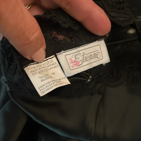 Etienne Vintage Black sexy sequins Nighty Med never worn - Picture 9 of 15